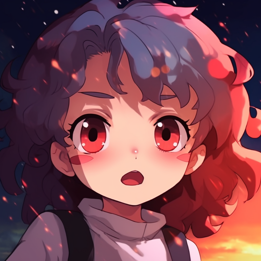 Cheerful chibi characters, vivid colors and playful art style. charming anime pfps