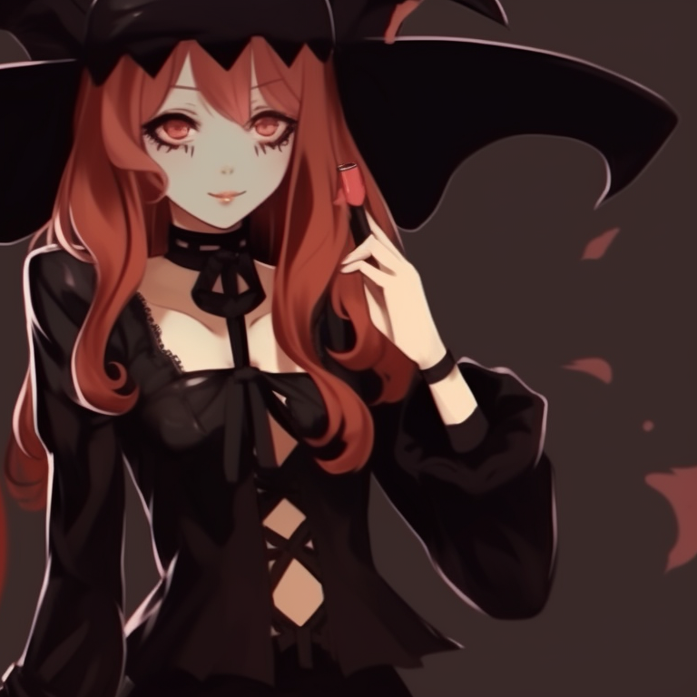 Two matching characters, supernatural aura and macabre fashion, a haunted harmony depicted. spooky halloween theme my dress up darling matching pfp fashion pfp for discord.