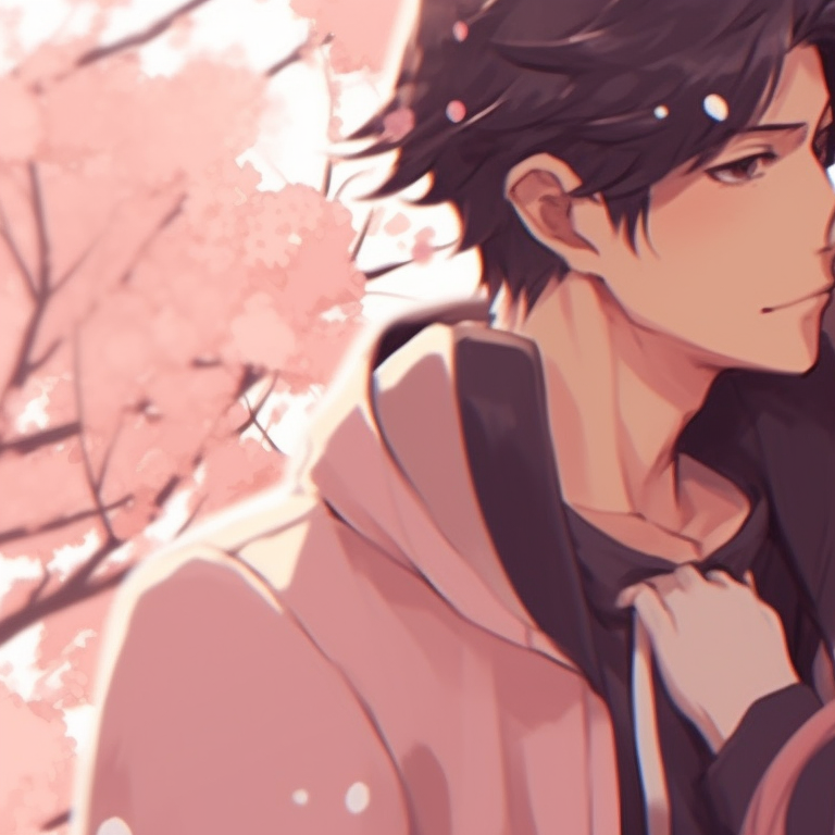 Two characters forming a heart shape, saturated colors and detailed outlines. perfect cute matching pfp for couples in love pfp for discord.