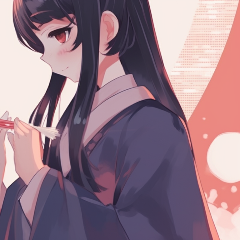 Two characters, soft pastel background, sakura elements present. classic anime matching profile pictures for friends pfp for discord.