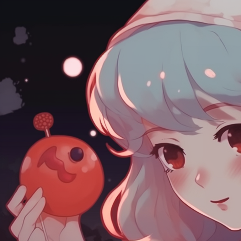 Ghoul characters in a snowy scene, detailed features and pale, icy colors. halloween christmas themed profile inspiration pfp for discord.