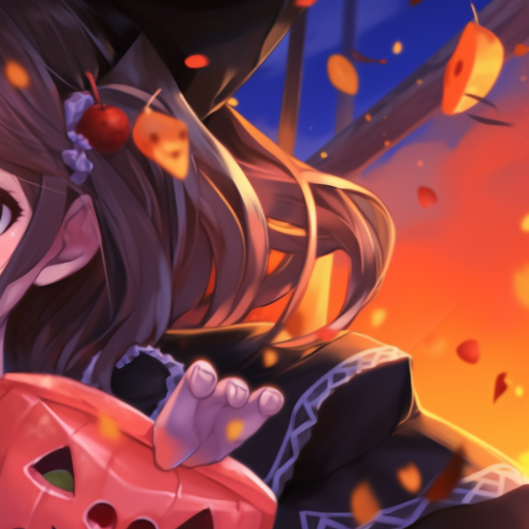 Two characters, dark mysterious atmosphere, gothic art style and darker tones. pinterest ideas for matching couples pfp halloween theme pfp for discord.