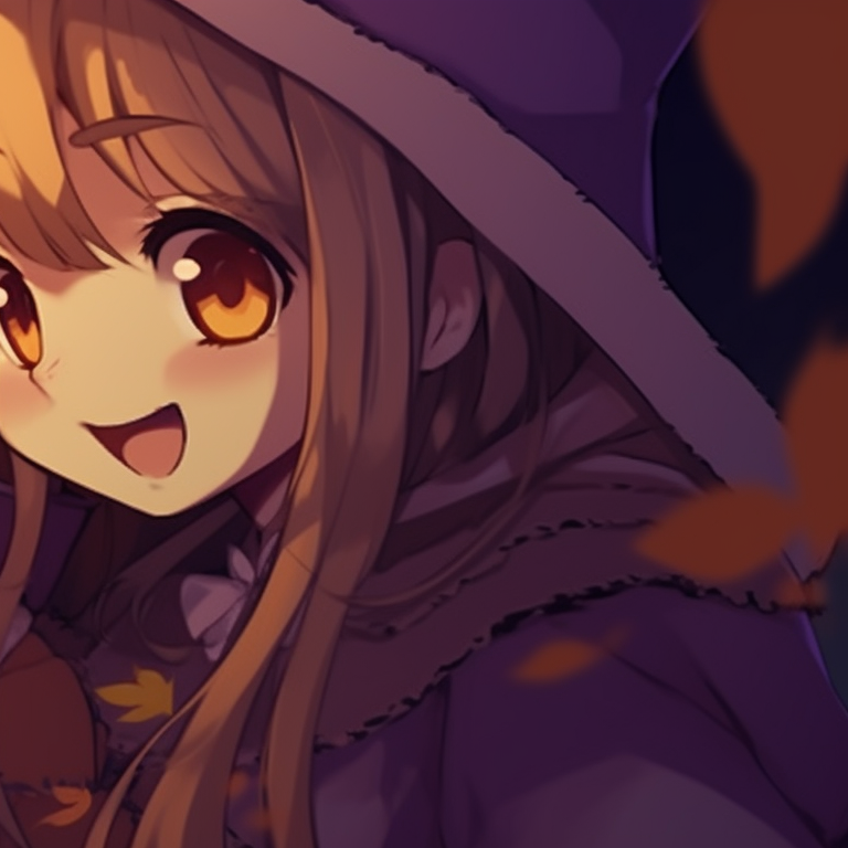 Two characters, murky colors and a foreboding atmosphere, dressed as classic horror movie monsters. anime hot matching pfp halloween theme pfp for discord.