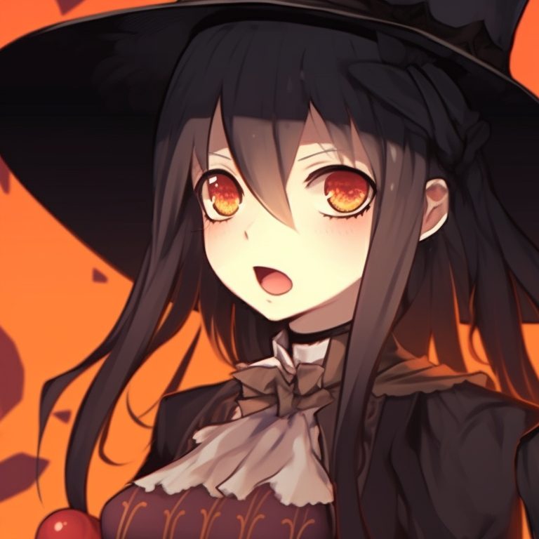 Two characters clothed in Victorian-inspired outfits, gothic undertones, lurk in the night. anime halloween pfp matching concepts pfp for discord.