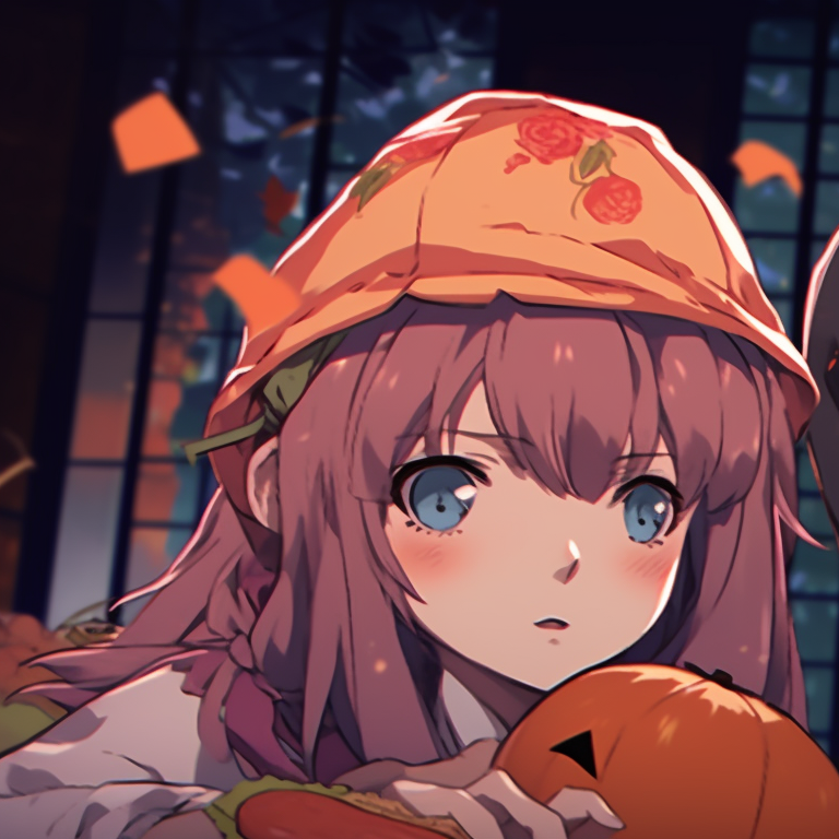 Two characters, ominous elements, and a dramatic setting. halloween theme pfp characters from a silent voice pfp for discord.