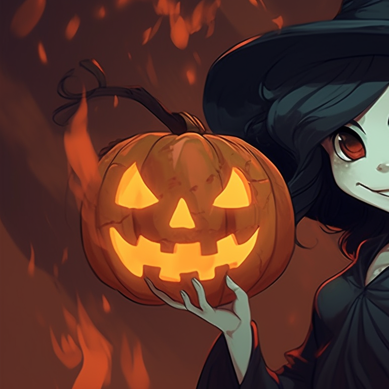 Two characters outdoors, silhouetted against a pale moon, in dark attire. scary disney halloween matching pfps pfp for discord.