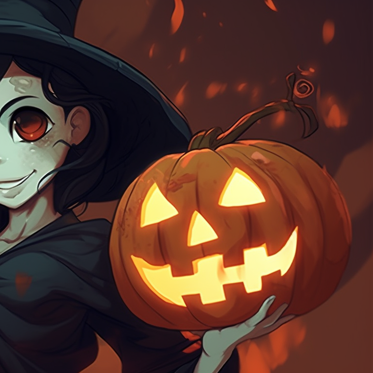 Two characters outdoors, silhouetted against a pale moon, in dark attire. scary disney halloween matching pfps pfp for discord.