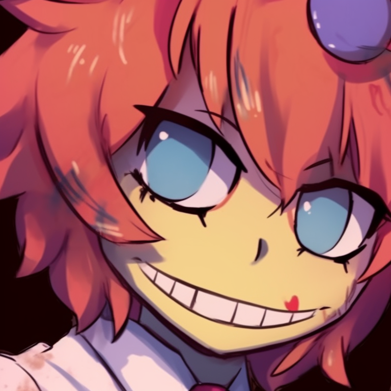 Two FNAF characters leaning on each other, pastel colors and sketchy style. cute matching fnaf pfp pfp for discord.