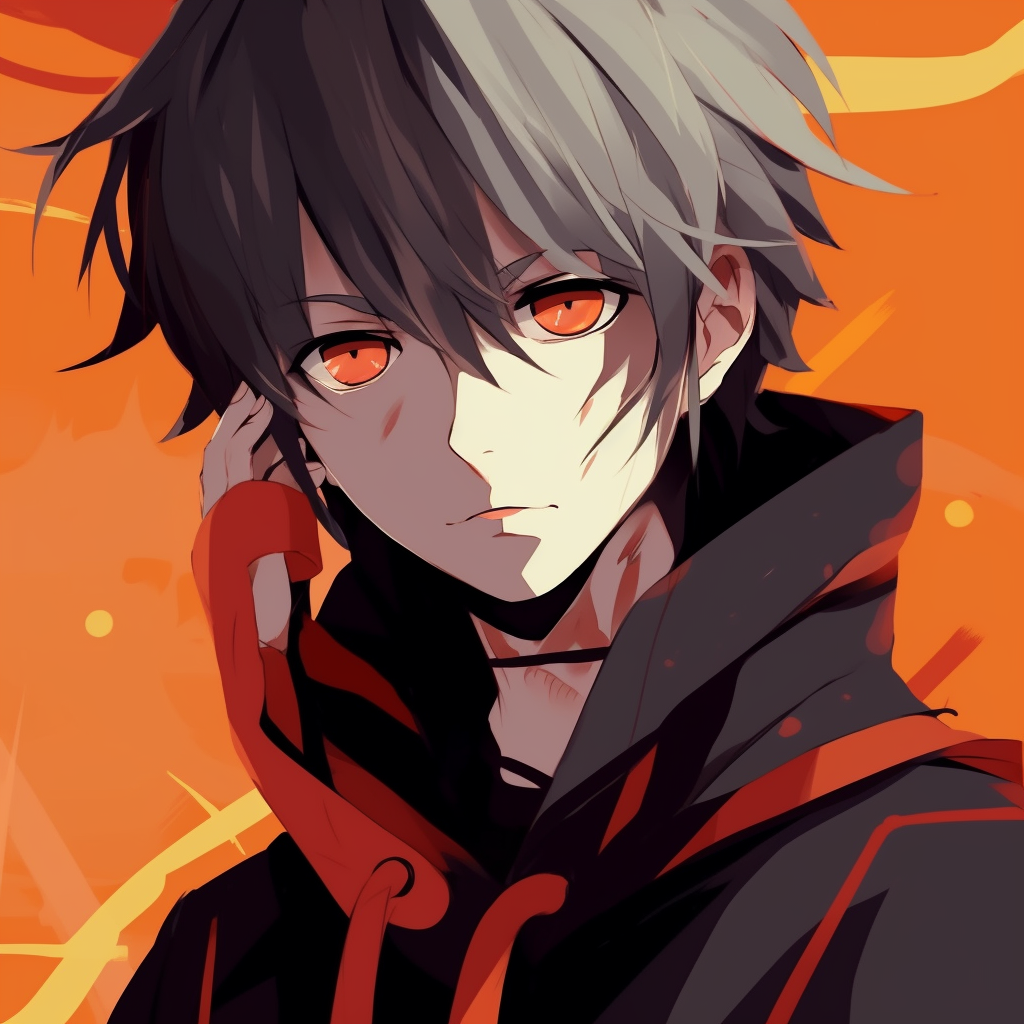 A smiling Naruto in his Hokage outfit, highlights on facial features and vibrant color scheme. anime pfp naruto inspired guys pfp for discord.