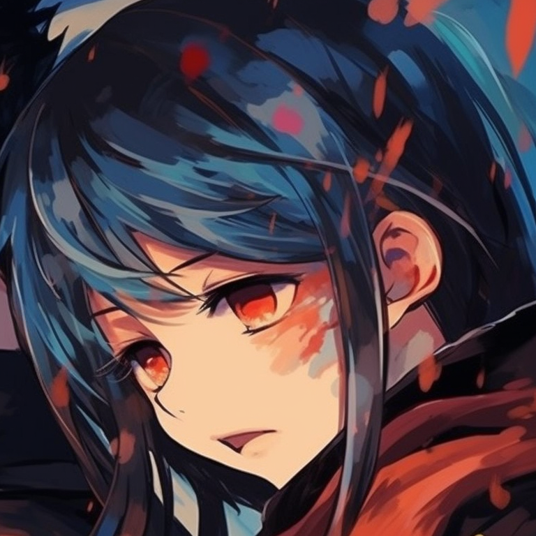 Naruto and Sasuke, contrasting auras, dynamic lines and stark expressions. matching pfp ideas pfp for discord.