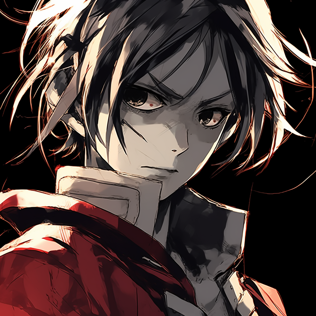 Edward Elric in a thoughtful pose, dynamic composition and radiant colors. manga anime pfp for boys pfp for discord.