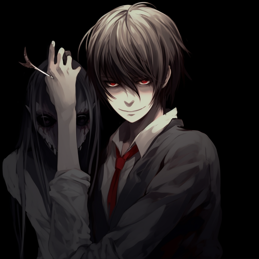 Close-up snapshot of Light, displaying a lack of color and detail. edgy anime pfp ideas