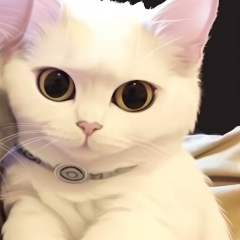 Two cat characters standing in a moonlit landscape, surreal colors and dramatic mood. popular matching pfp cat trends pfp for discord.