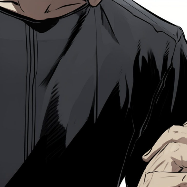 Lady K in intense expression, strong lines and contrasting colors lady k and the sick man matching pfp images pfp for discord.