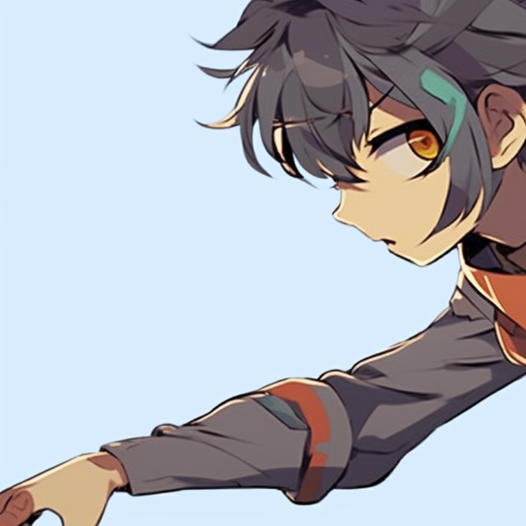 Two characters in racing gear, rapid movement lines and intense competition. anime pfp matching for gamers pfp for discord.