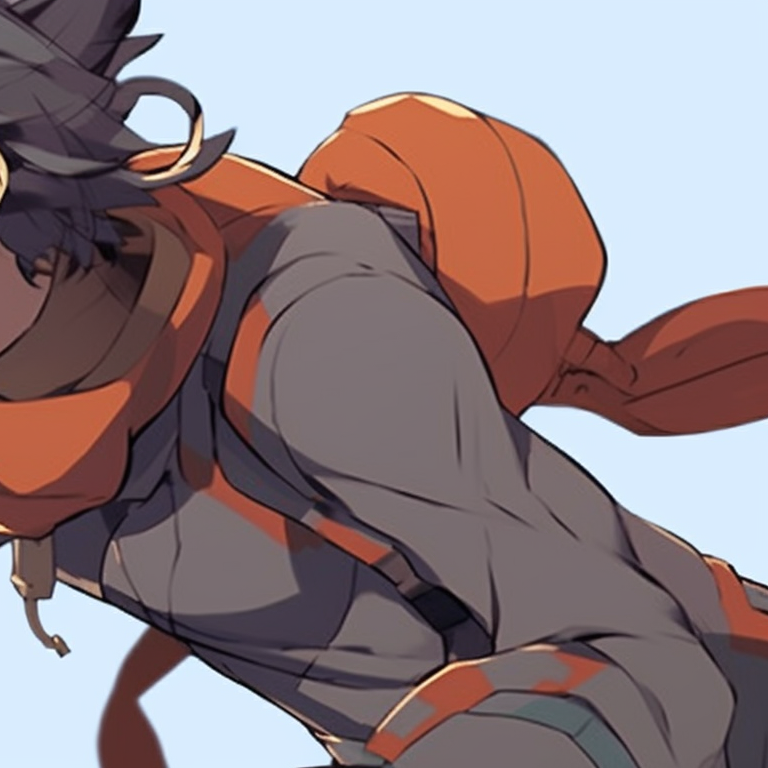 Two characters in racing gear, rapid movement lines and intense competition. anime pfp matching for gamers pfp for discord.