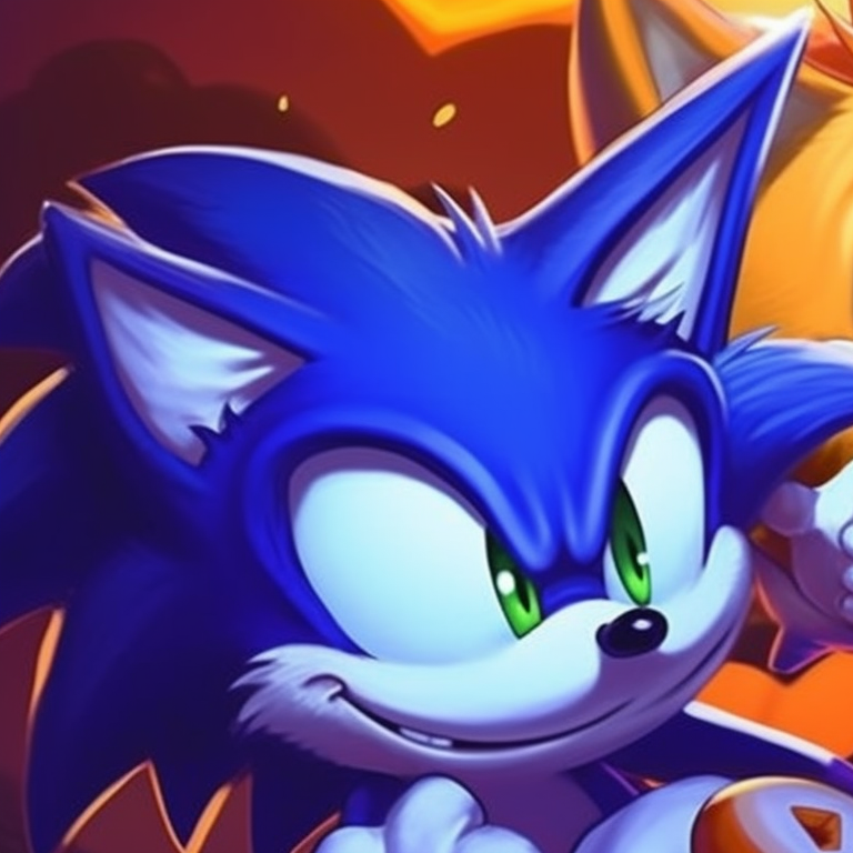 Sonic and Tails under a moonlit sky, background adorned with Halloween decorations. sonic and tails halloween theme pfp ideas pfp for discord.