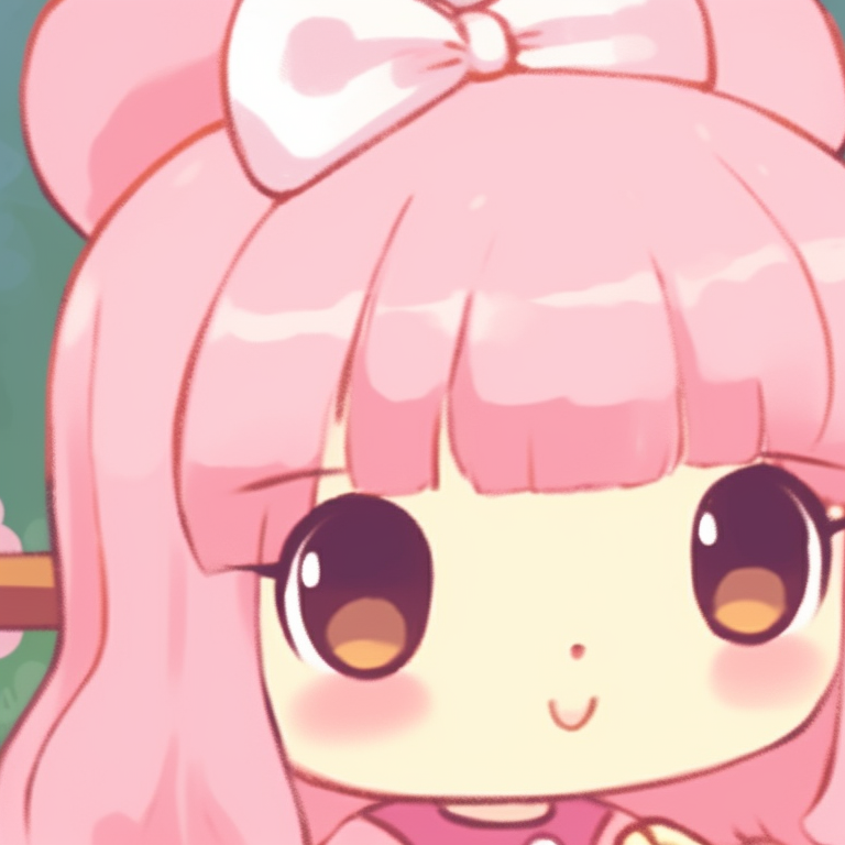 Two characters featuring Hello Kitty design, pastel colors and soft, rounded lines. hello kitty matching pfp ideas pfp for discord.