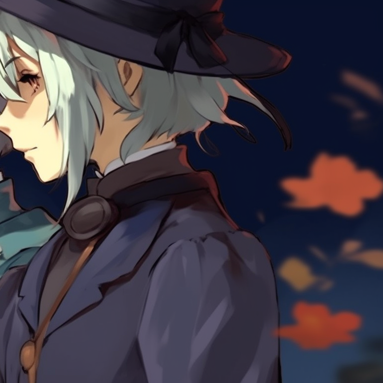 Howl and Sophie in Victorian dresses, rich details with masquerade masks. howl's moving castle halloween matching pfp ideas pfp for discord.