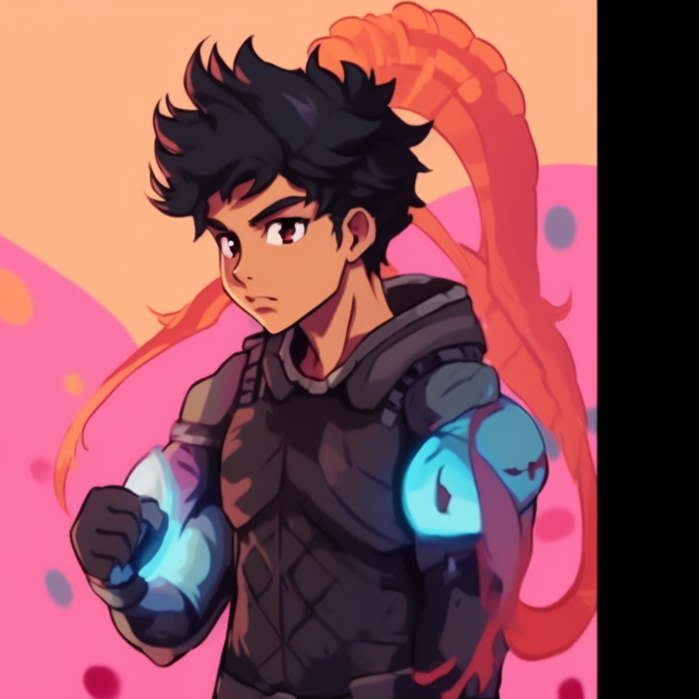 Two characters in a face-off, contrasting auras, dramatic shadows, and intense expressions. innovative pfp cartoons for matching styles pfp for discord.