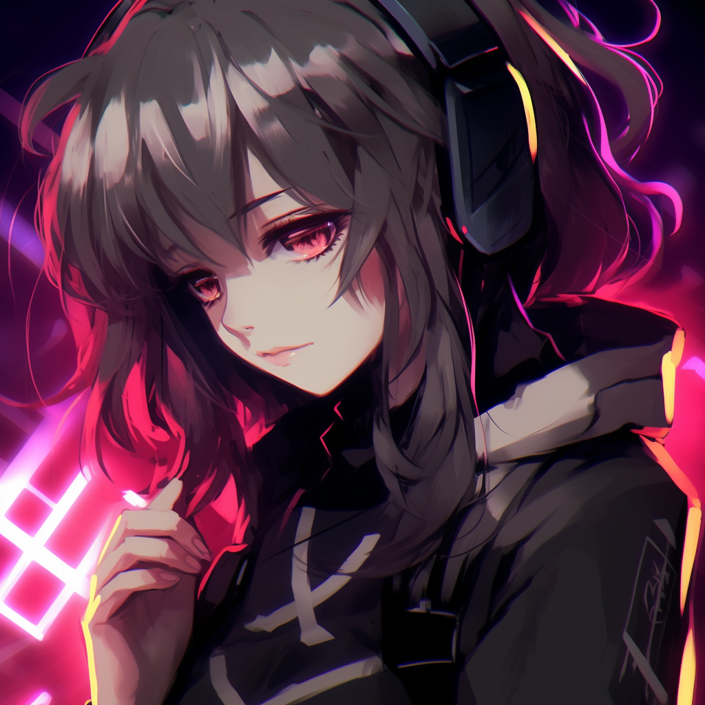 Toga dressed in vibrant Harajuku fashion, blending kawaii and punk elements. top egirl anime pfp pfp for discord.