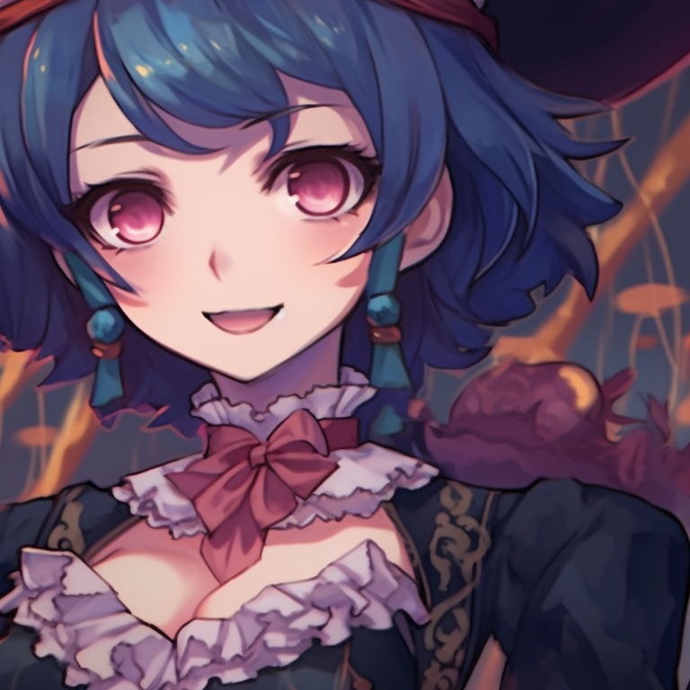 Two characters in witch outfits, sharp shadows and mysterious aura. project sekai halloween themed profile pictures pfp for discord.