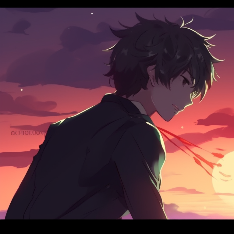 Two characters, a serene moonlit setting casting hues of nostalgia. cool discord matching pfp ideas pfp for discord.