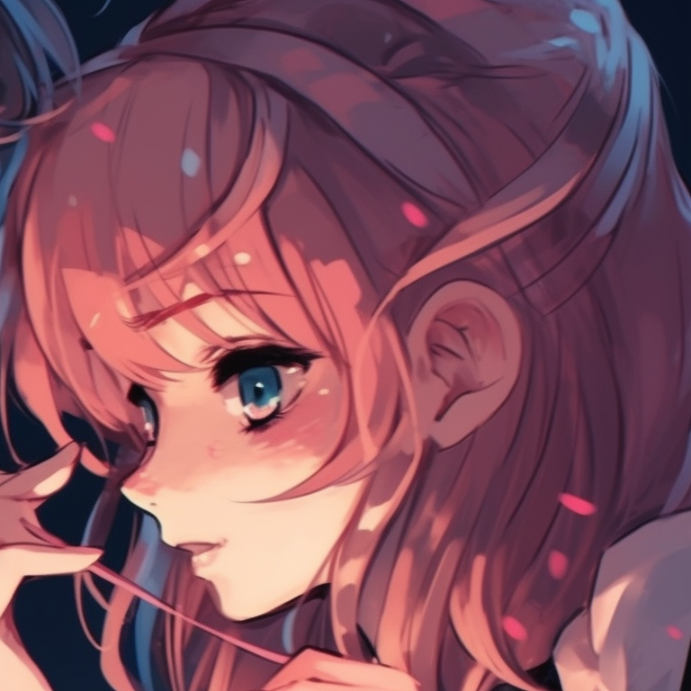 Two characters under a starry sky, vibrant palette and soft outlines. creative matching discord pfp pfp for discord.