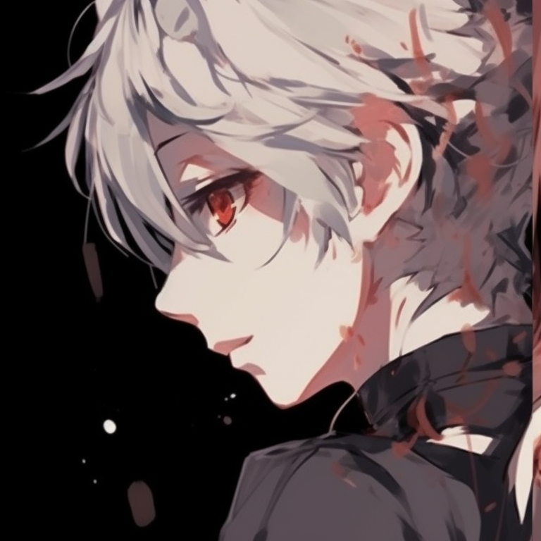 Three characters, a color scheme tying them together, diverse expressions. awesome anime matching pfp ideas for friends pfp for discord.