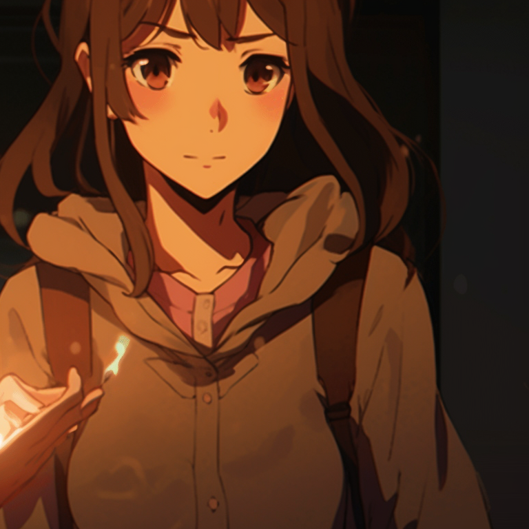 Two characters emitting a mystical glow, distinct features set against a dark backdrop. matching pfp gifs for best friends pfp for discord.