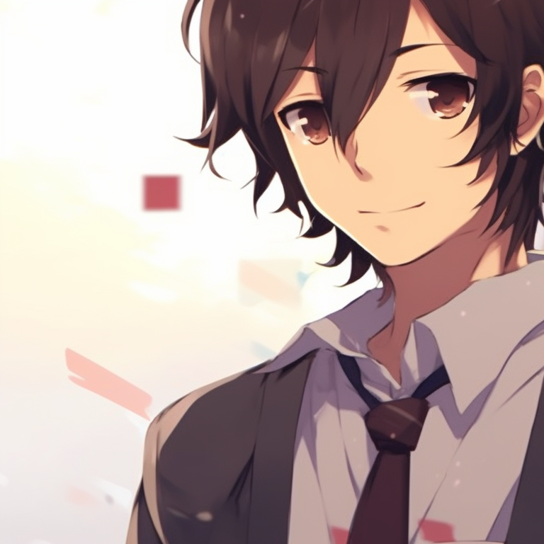 Two characters, active poses and bright colors, engaging in playful banter. horimiya season insight pfp for discord.