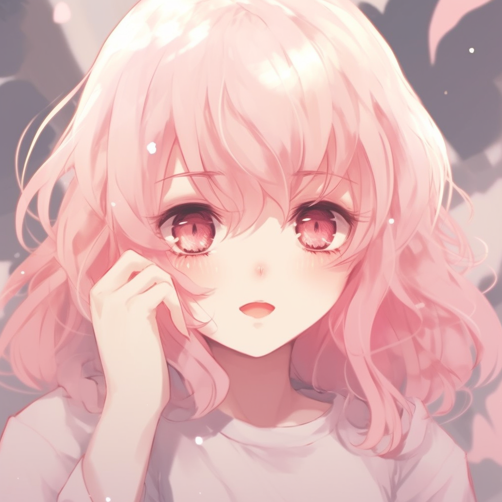 Anime girl enjoying a summer day, vibrant colors and dynamic pose. cute anime girl pfp inspiration anime pfp