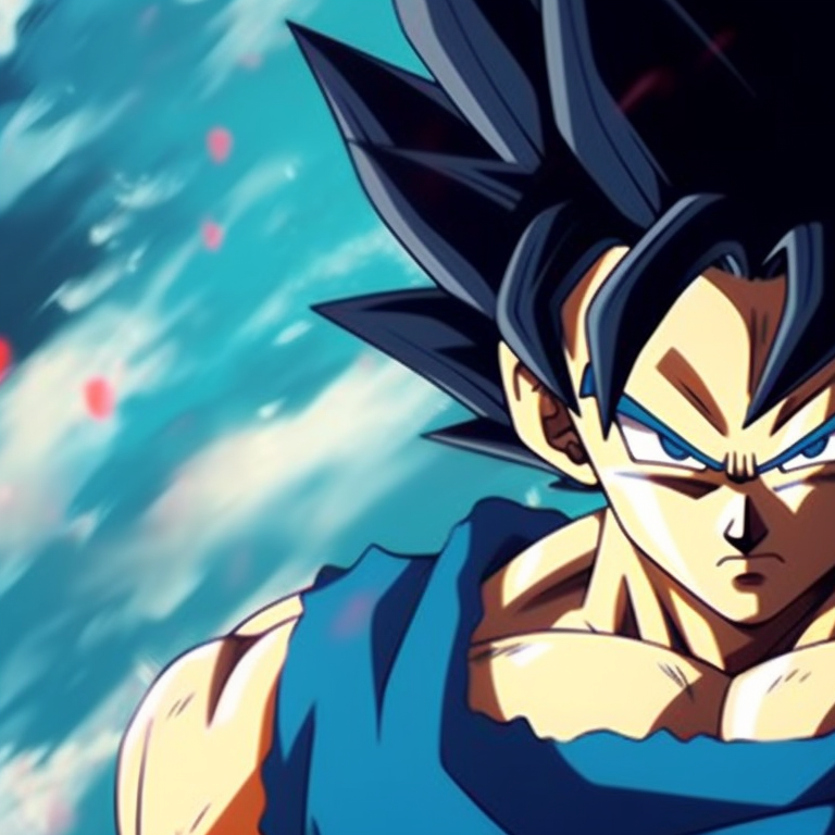 Goku and Vegeta in peaceful poses, soft colors but intense gazes. anime goku and vegeta matching pfp pfp for discord.