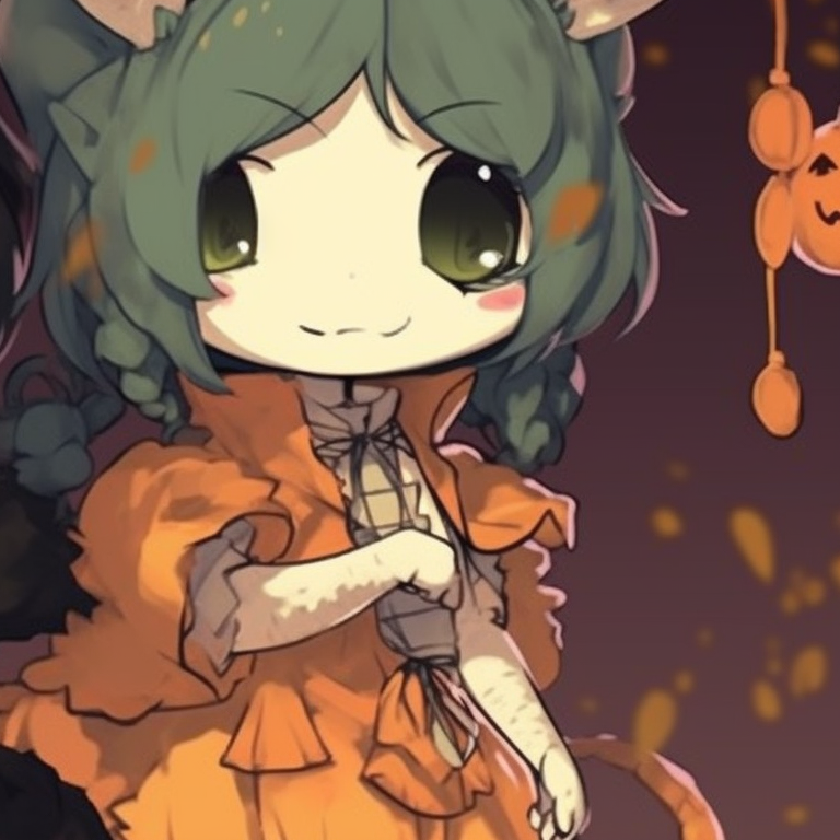 Two characters appearing as midnight creatures, silhouetted art style giving off a sense of suspense. unique halloween theme animal pfps pfp for discord.