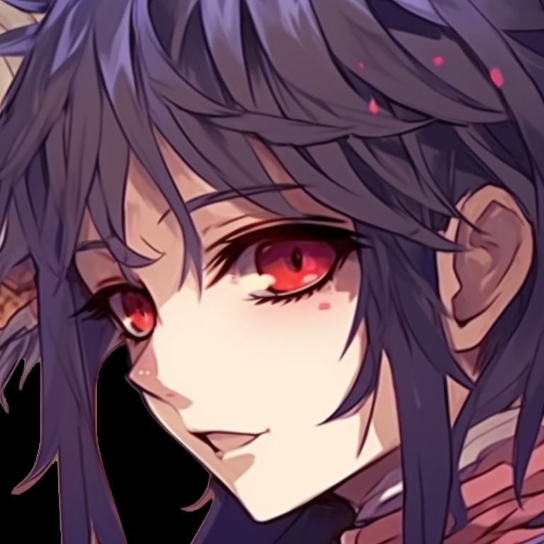 Two anime characters in vibrant masquerade attires, flamboyant colors and intricate details. spooky anime couples halloween themed profile pictures pfp for discord.