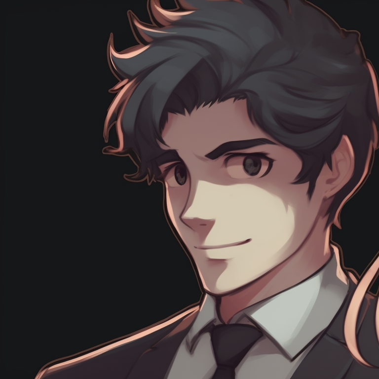 Two characters styled in classic anime art, grayscale colors against a well defined background. vintage matching pfp discord profiles pfp for discord.