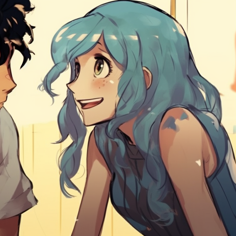 Three characters, soft sunrise colors and casual outfits, engaged in a conversation. blue lock matching pfp - trios pfp for discord.