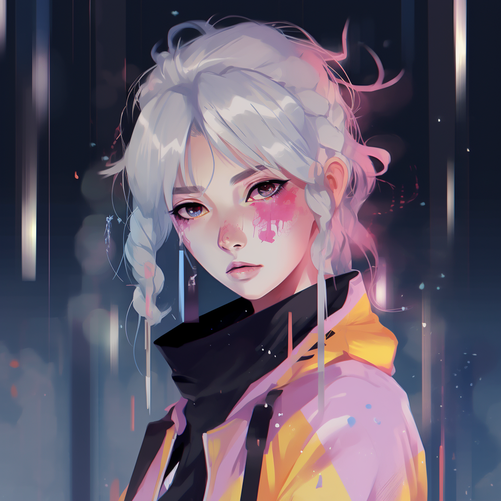 Sailor Moon rendered in pastel tones showcasing her iconic outfit and wand. iconic drippy anime pfp pfp for discord.