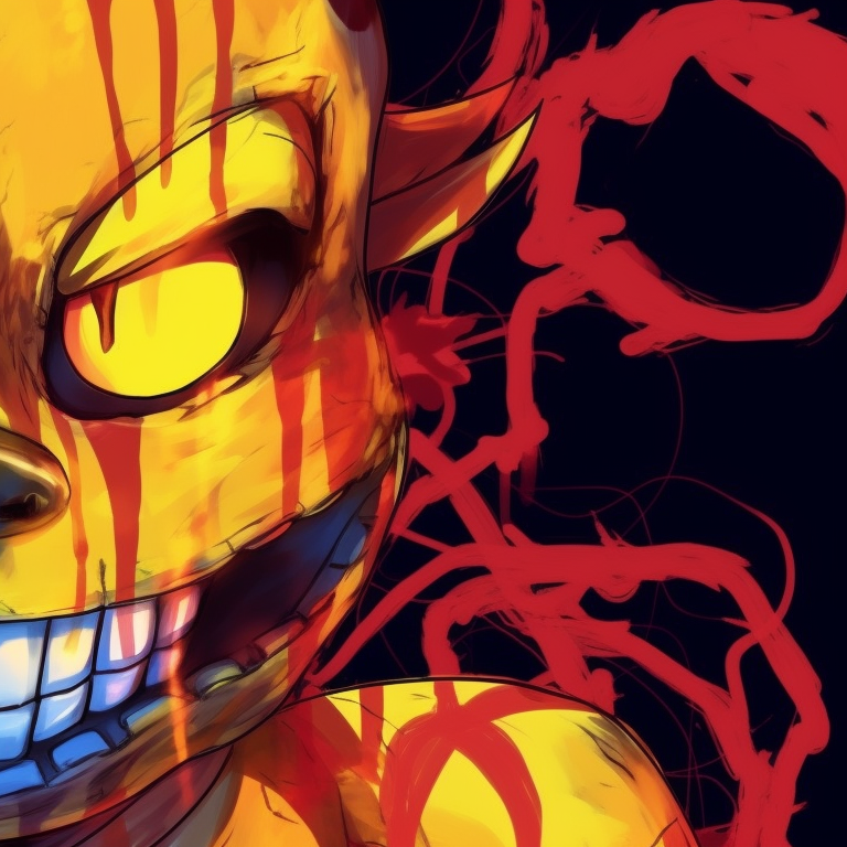 Profile close-ups of FNAF characters, high contrast lighting emphasizes their features, surrounded by deep blacks. matching fnaf halloween profile images pfp for discord.