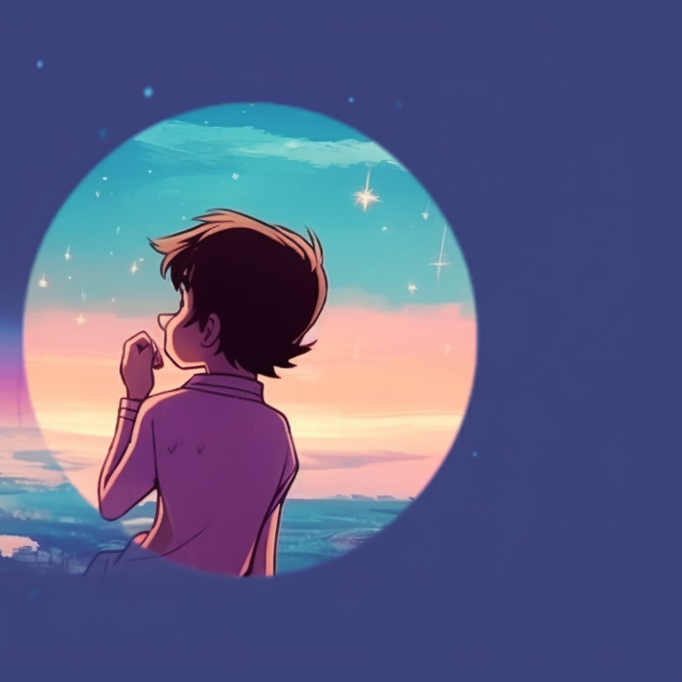 Two characters in the twilight, cool tones and calming expressions, leaning shoulder to shoulder. trendy best friend pfp matching profile pictures pfp for discord.