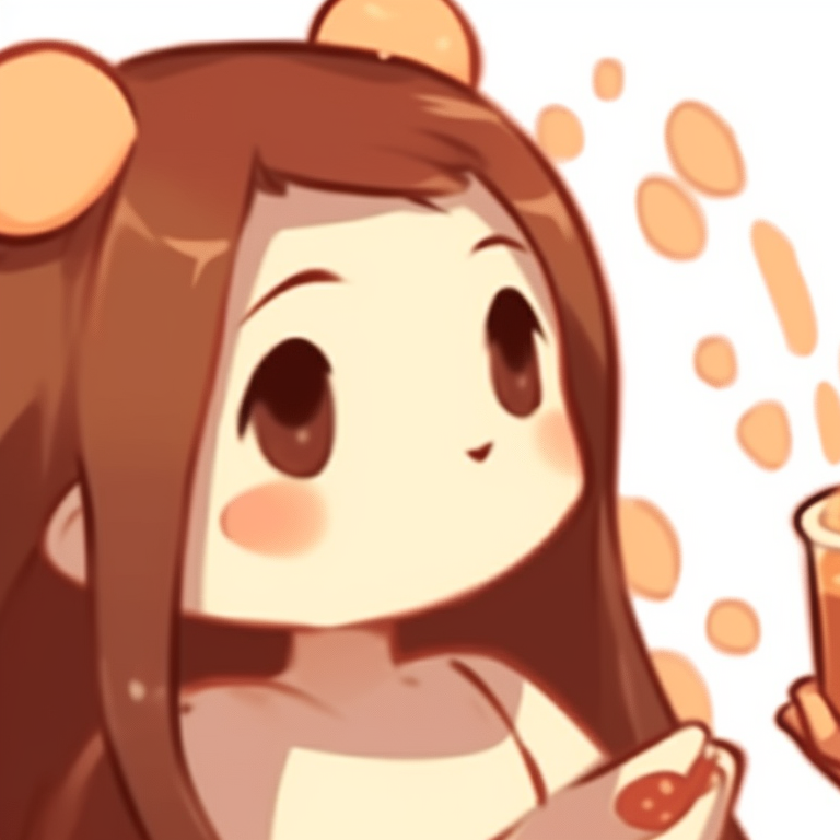 Two characters cuddling in sleep, calm tones and soft outlines. must-have milk and mocha pfps pfp for discord.