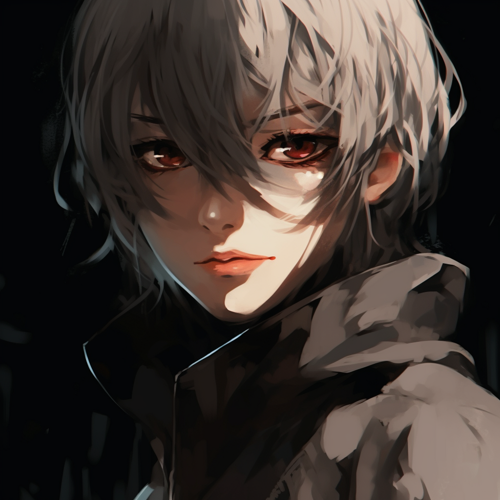 Anime girl exuding a cool atmosphere, soft glow and blue color accents. anime girl pfp cool pfp for discord.