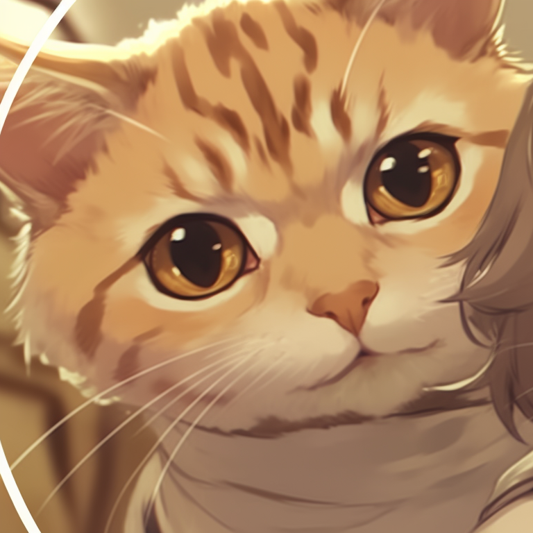 Two characters in a cityscape, wearing cat-themed clothing, detailed background, bright city lights and bold lines. cute cat matching pfp styles pfp for discord.