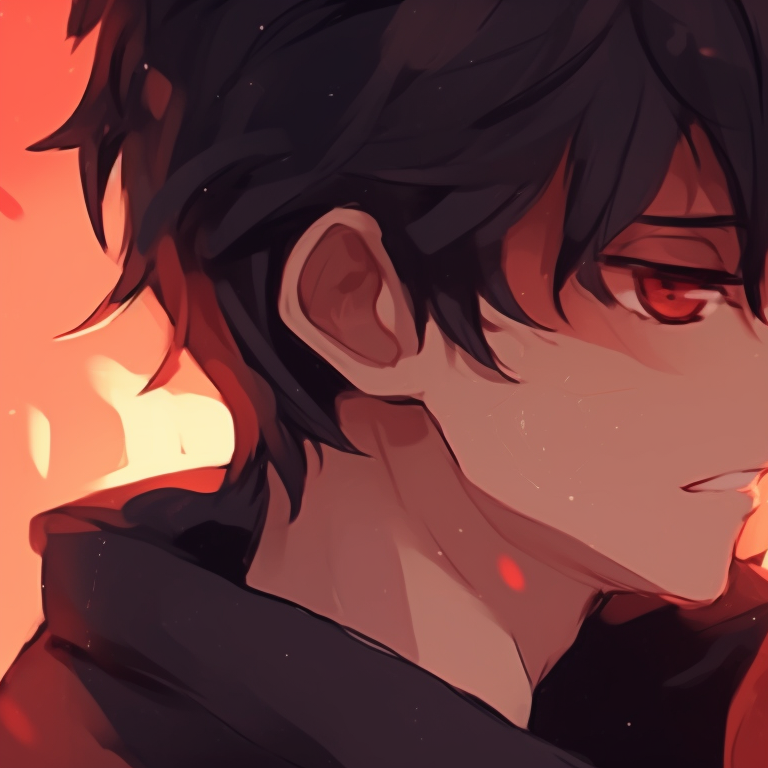 Two characters sitting back-to-back, relaxing in a pastel setting. perfect cute matching pfp for couples in love pfp for discord.