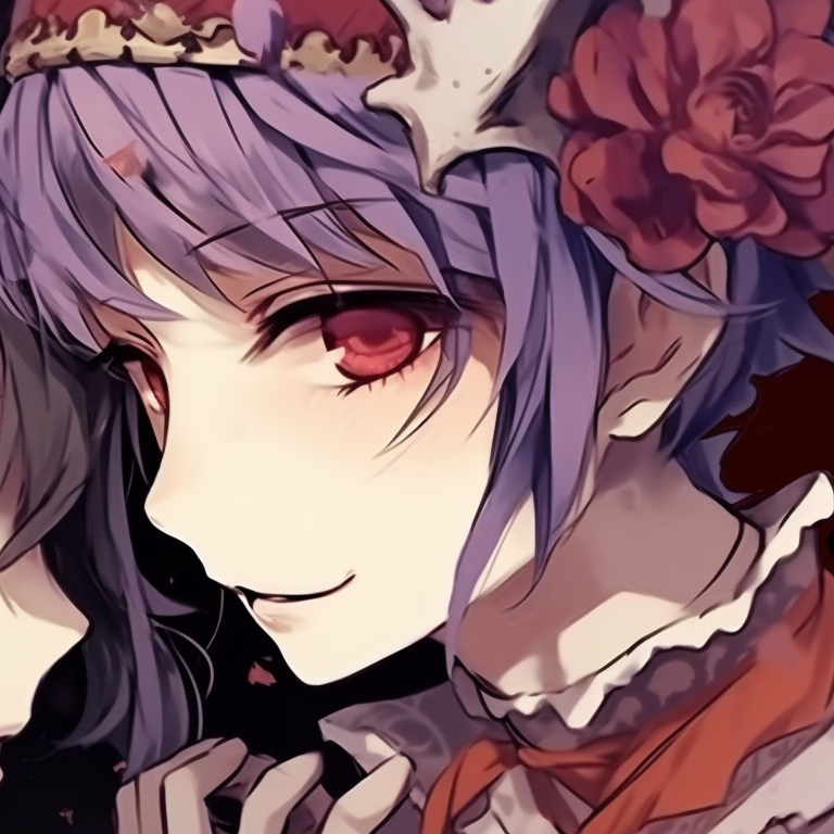 Two witches caught in the hour of their magic, deep ambient lighting, with detailed costuming. spooky anime couples halloween themed profile pictures pfp for discord.