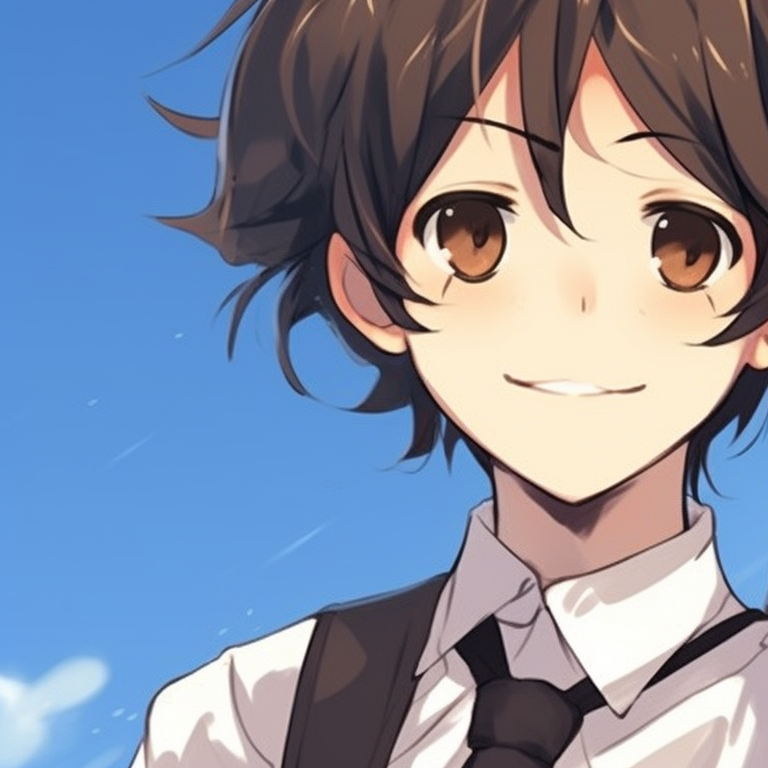 Hori and Miyamura, contrasting auras, warm tones, walking side by side, creating a visual narrative of growth and companionship. horimiya character profiles pfp for discord.