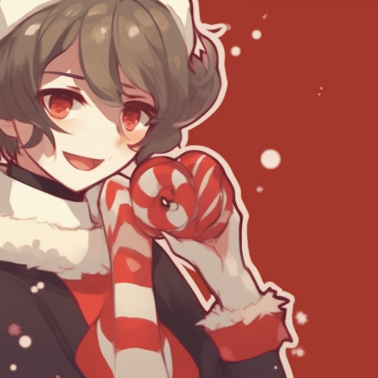 Two characters beneath starry Christmas lights, pastel palette and matching garlands. classy matching christmas aesthetic pfp pfp for discord.