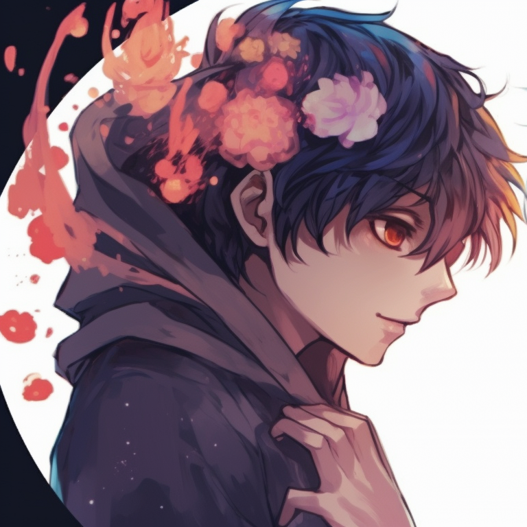 Two characters, bright and warm colors, interlinking hands, and ethereal ambiance. iconic matching anime pfp for couples pfp for discord.