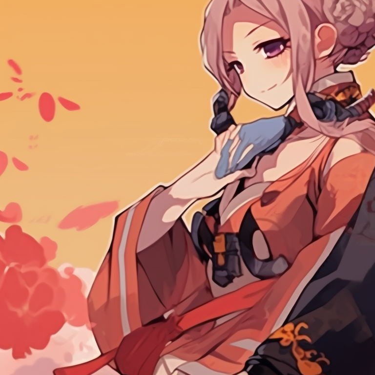 Two characters styled as vampires, with luxurious Victorian-era clothes and striking, bold color contrasts. halloween-themed project sekai matching pfps pfp for discord.