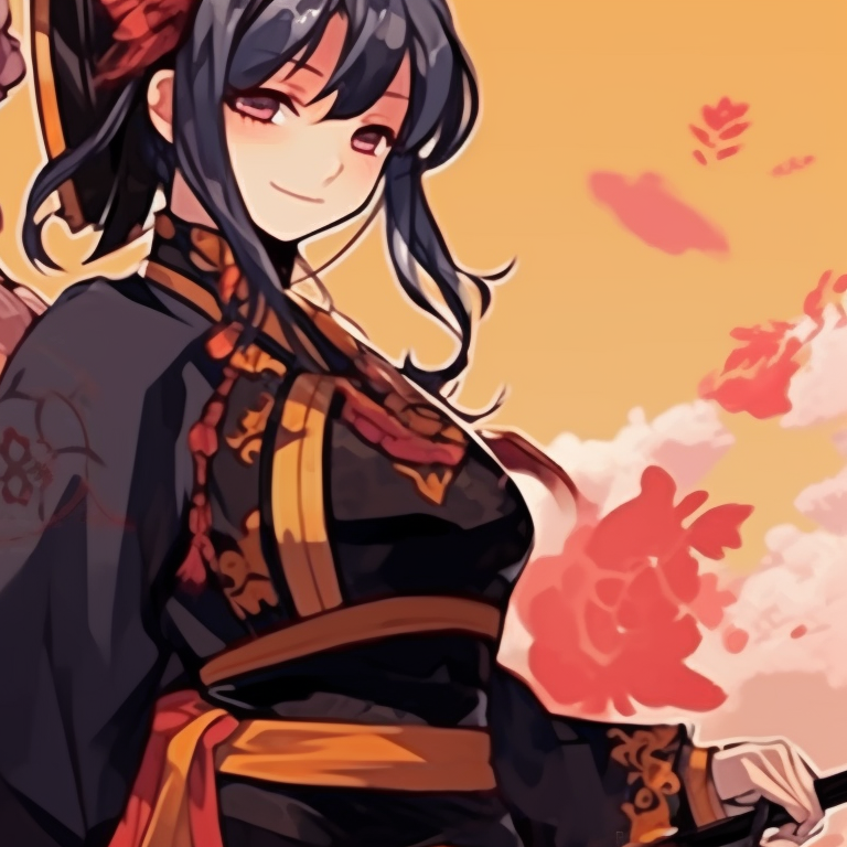 Two characters styled as vampires, with luxurious Victorian-era clothes and striking, bold color contrasts. halloween-themed project sekai matching pfps pfp for discord.